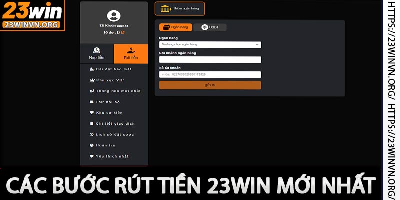 Rút Tiền 23win - Điều Kiện Rút Tiền Nhà Cái 23win 2025