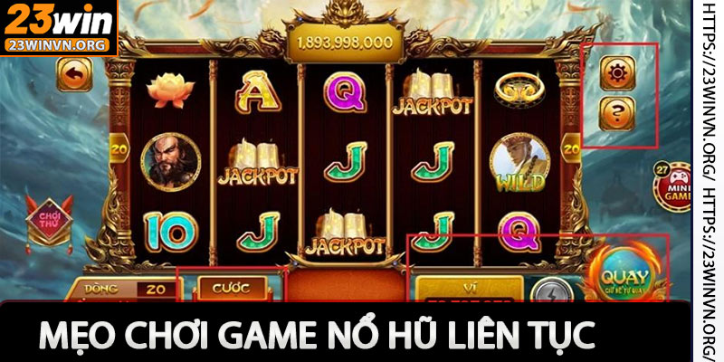 Quy tắc chơi game nổ hũ 23win online bạn cần biết