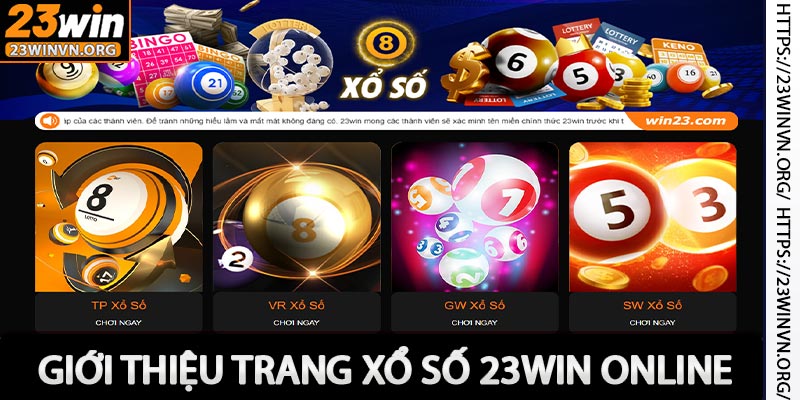 Xổ Số 23win - Chơi Lô Đề Onlien Trả Thưởng Cao Nhất Việt Nam